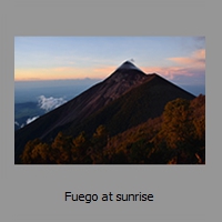 Fuego at sunrise